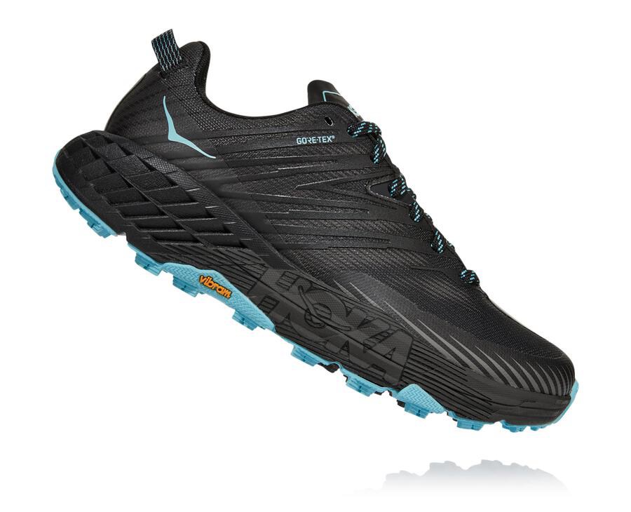 Tenis Hoka One One Trail Mujer Negros - Speedgoat 4 Gore-Tex - NHCP78643